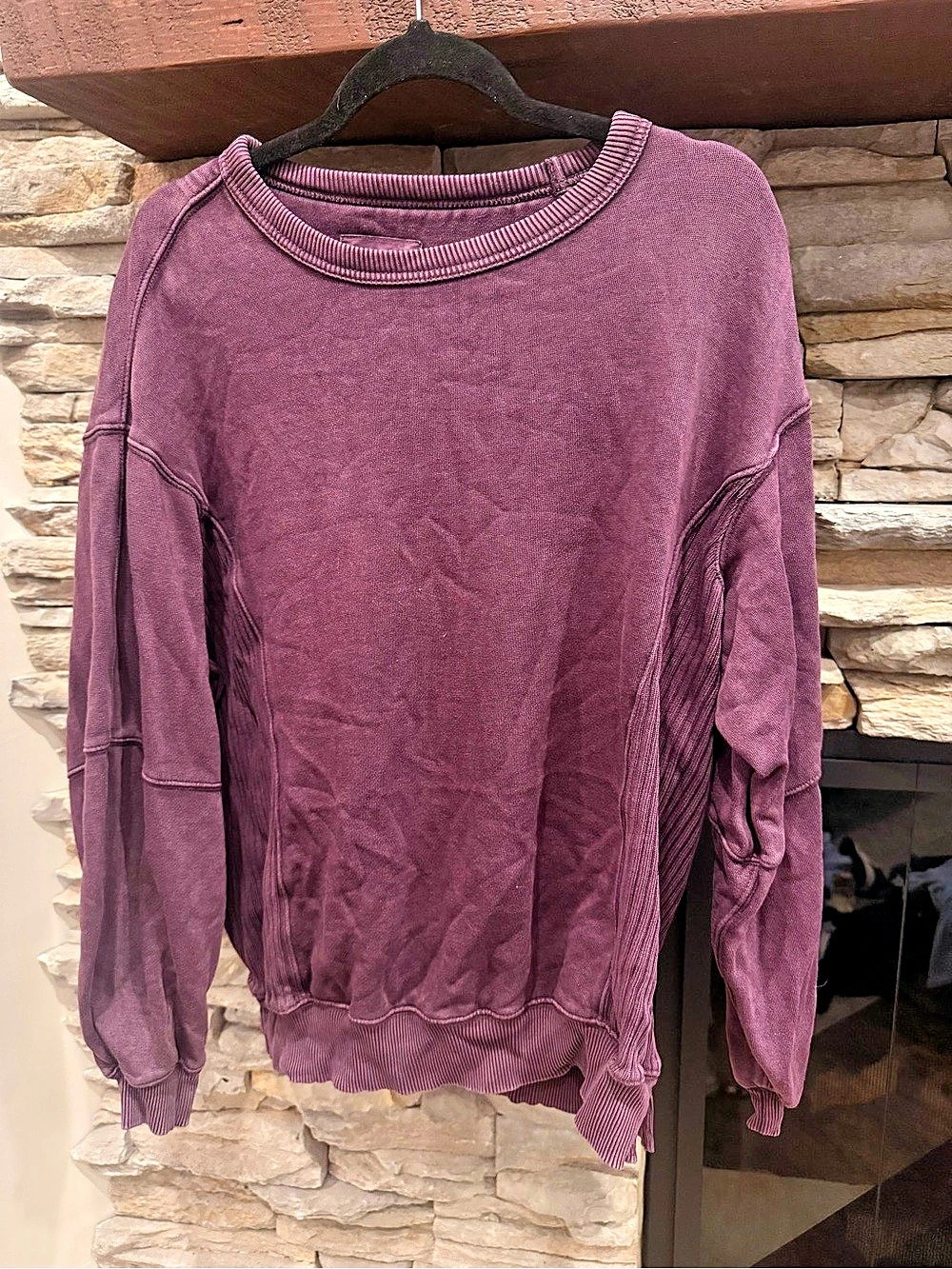 Purple Crewneck Sweatshirt Like New